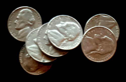 Five cent nickel - five,