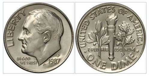 Monete usa 10 cents - usa,