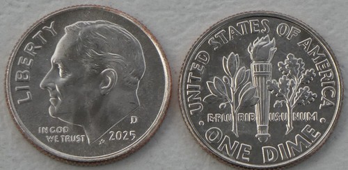 Usa dime centesimi 2025 d - 10,